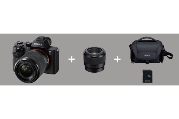Appareil Photo Hybride Sony Alpha 7 II avec Objectifs 28-70mm et 50mm F1.8, Carte SD 16Go – Image 2