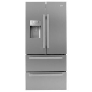 Refrigerateur - 2 Portes & 2 Tiroirs - Neo Frost - Distributeur D'eau - 530 L - A++ - Inox  Beko Gne60532dx -