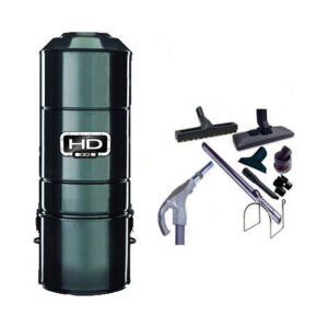 Aspirateur Central Sans Sac Sans Filtre Hd800c + Set Inter 9 M + 8 Accessoires + Aspi-Plumeau Offert