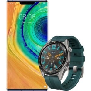 Huawei Mate 30 Pro Silver 256 Go (Services Google Non Integres) + Montre Gt Dark Green