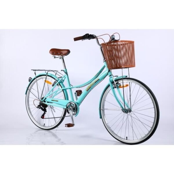 Vélo de ville Velobecane Paris 26" 7 vitesses - Couleur turquoise – Image 2
