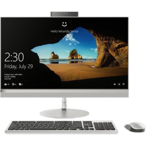 Ordinateur Tout-En-Un - Lenovo Ideacentre 520-27icb 27 Pouces Qhd - Core I5-8400t - Ram 8go - Disque Dur 1to - Windows 10 – Image 2