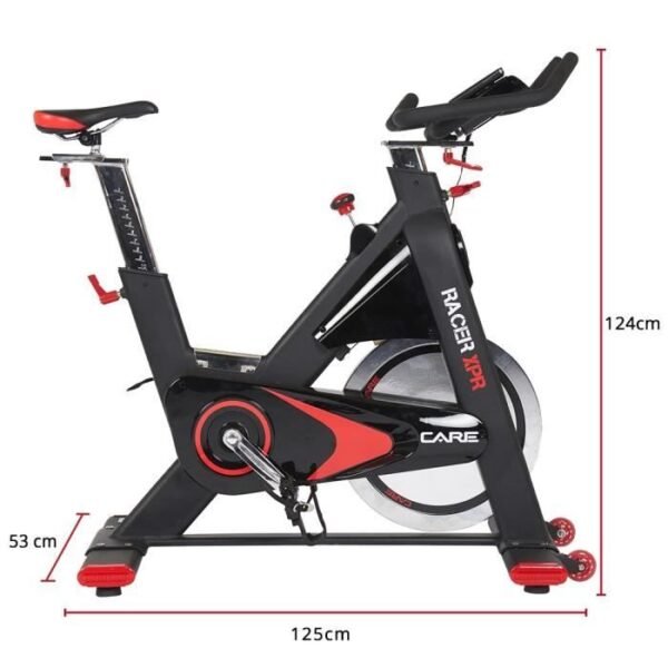 Vélo de biking CARE Racer XPR – Électronique, roue d'inertie 24 kg, écran LCD – Image 3
