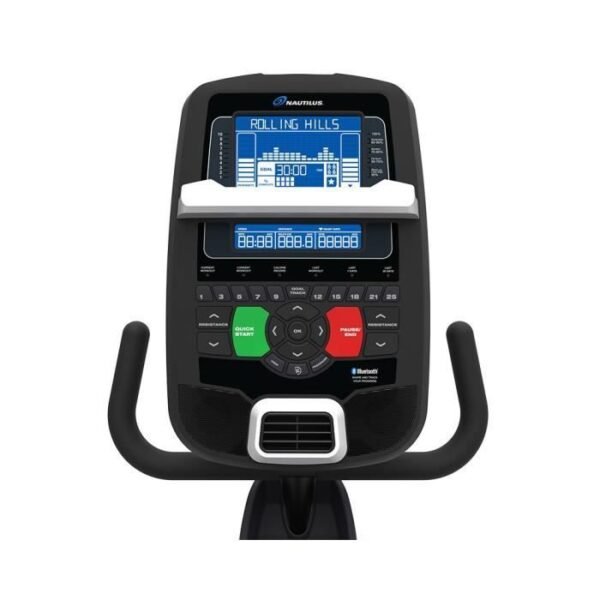 Vélo d'appartement semi-allongé connecté Nautilus R628 avec 29 programmes et résistance magnétique – Image 3
