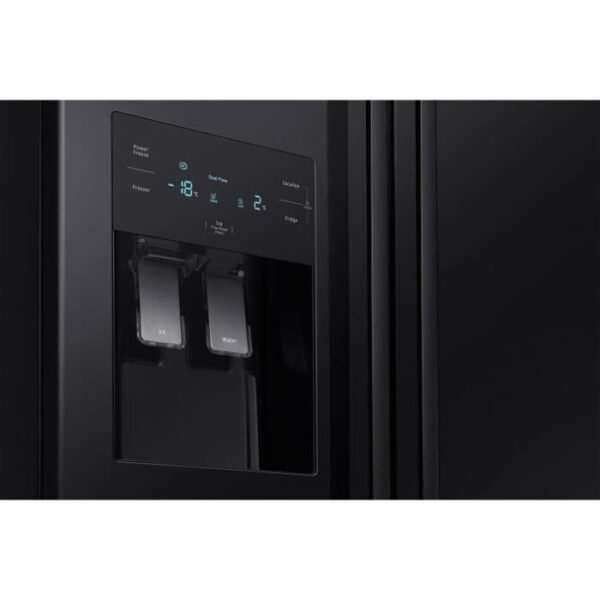 Réfrigérateur Américain Samsung RS50N3503BC - 501 L (357 + 144 L) - Froid Ventilé - A+ - Noir – Image 4