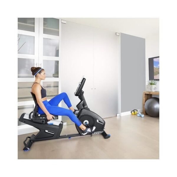 Vélo d'appartement semi-allongé connecté Nautilus R628 avec 29 programmes et résistance magnétique – Image 4